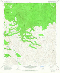 Sevenmile Mts. Arizona Historical topographic map, 1:24000 scale, 7.5 X 7.5 Minute, Year 1966