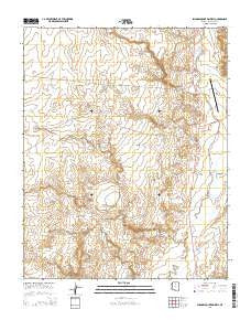 Shadow Mountain Well Arizona Current topographic map, 1:24000 scale, 7.5 X 7.5 Minute, Year 2014
