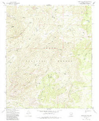 Sheep Basin Mtn. Arizona Historical topographic map, 1:24000 scale, 7.5 X 7.5 Minute, Year 1972
