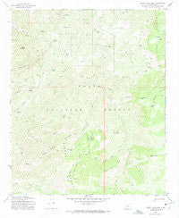 Sheep Basin Mtn. Arizona Historical topographic map, 1:24000 scale, 7.5 X 7.5 Minute, Year 1972