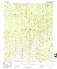 Sheridan Mountain Arizona Historical topographic map, 1:24000 scale, 7.5 X 7.5 Minute, Year 1986