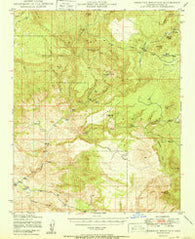 Sheridan Mountain Arizona Historical topographic map, 1:62500 scale, 15 X 15 Minute, Year 1950