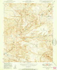 Sheridan Mountain Arizona Historical topographic map, 1:62500 scale, 15 X 15 Minute, Year 1950