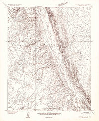 Shinumo Altar NE Arizona Historical topographic map, 1:24000 scale, 7.5 X 7.5 Minute, Year 1954