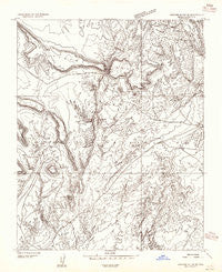 Shinumo Altar SE Arizona Historical topographic map, 1:24000 scale, 7.5 X 7.5 Minute, Year 1954