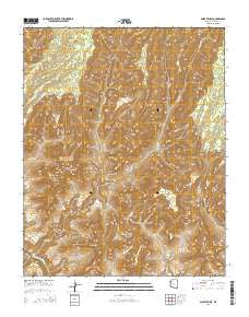 Shiva Temple Arizona Current topographic map, 1:24000 scale, 7.5 X 7.5 Minute, Year 2014