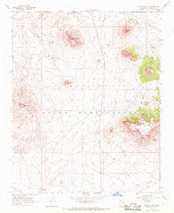 Shonto Butte Arizona Historical topographic map, 1:24000 scale, 7.5 X 7.5 Minute, Year 1967