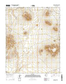 Shonto Butte Arizona Current topographic map, 1:24000 scale, 7.5 X 7.5 Minute, Year 2014