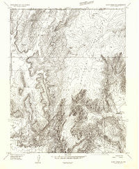 Short Creek NE Arizona Historical topographic map, 1:24000 scale, 7.5 X 7.5 Minute, Year 1956
