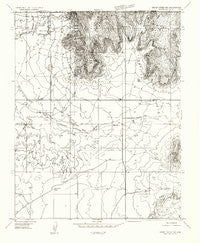 Short Creek NW Arizona Historical topographic map, 1:24000 scale, 7.5 X 7.5 Minute, Year 1954