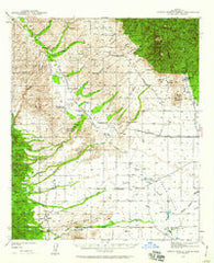 Sierra Bonita Ranch Arizona Historical topographic map, 1:62500 scale, 15 X 15 Minute, Year 1940