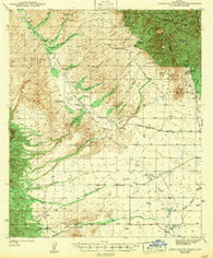 Sierra Bonita Ranch Arizona Historical topographic map, 1:62500 scale, 15 X 15 Minute, Year 1943