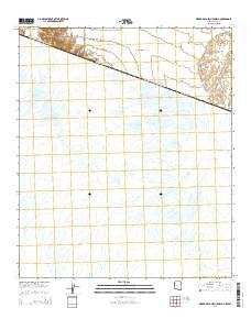 Sierra de la Lechuguilla Arizona Current topographic map, 1:24000 scale, 7.5 X 7.5 Minute, Year 2014