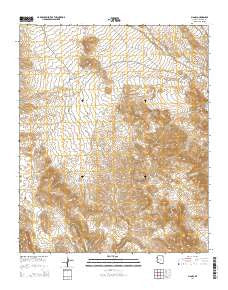 Signal Arizona Current topographic map, 1:24000 scale, 7.5 X 7.5 Minute, Year 2014