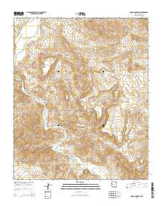 Signal Mountain Arizona Current topographic map, 1:24000 scale, 7.5 X 7.5 Minute, Year 2014
