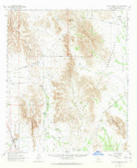 Sikort Chuapo Mts Arizona Historical topographic map, 1:62500 scale, 15 X 15 Minute, Year 1963
