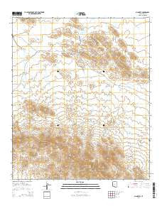 Sil Nakya Arizona Current topographic map, 1:24000 scale, 7.5 X 7.5 Minute, Year 2014