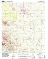 Silver Bell East Arizona Historical topographic map, 1:24000 scale, 7.5 X 7.5 Minute, Year 1996