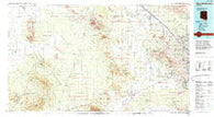 Silver Bell Mountains Arizona Historical topographic map, 1:100000 scale, 30 X 60 Minute, Year 1994