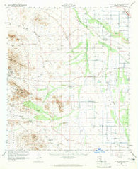 Silver Bell Peak Arizona Historical topographic map, 1:62500 scale, 15 X 15 Minute, Year 1959