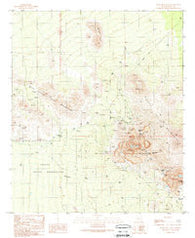 Silver Bell West Arizona Historical topographic map, 1:24000 scale, 7.5 X 7.5 Minute, Year 1989