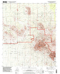 Silver Bell West Arizona Historical topographic map, 1:24000 scale, 7.5 X 7.5 Minute, Year 1996