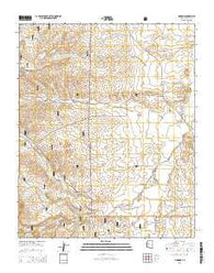 Simmons Arizona Current topographic map, 1:24000 scale, 7.5 X 7.5 Minute, Year 2014
