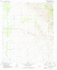 Simmons Peak Arizona Historical topographic map, 1:24000 scale, 7.5 X 7.5 Minute, Year 1978