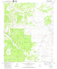 Simmons Arizona Historical topographic map, 1:24000 scale, 7.5 X 7.5 Minute, Year 1979