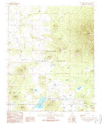 Sitgreaves Mountain Arizona Historical topographic map, 1:24000 scale, 7.5 X 7.5 Minute, Year 1989
