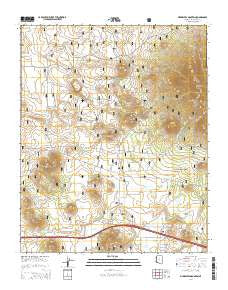 Sitgreaves Mountain Arizona Current topographic map, 1:24000 scale, 7.5 X 7.5 Minute, Year 2014