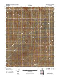 Sitting Coyote Hill Arizona Historical topographic map, 1:24000 scale, 7.5 X 7.5 Minute, Year 2011