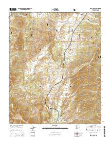 Skull Valley Arizona Current topographic map, 1:24000 scale, 7.5 X 7.5 Minute, Year 2014