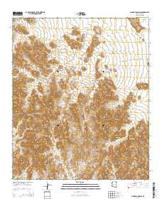 Slumgullion Pass Arizona Current topographic map, 1:24000 scale, 7.5 X 7.5 Minute, Year 2014