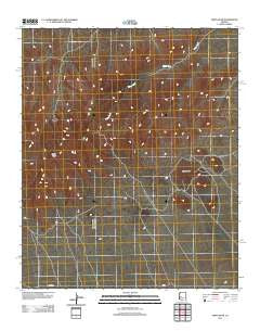Smith Peak Arizona Historical topographic map, 1:24000 scale, 7.5 X 7.5 Minute, Year 2011