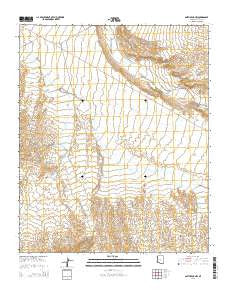Smith Peak NW Arizona Current topographic map, 1:24000 scale, 7.5 X 7.5 Minute, Year 2014
