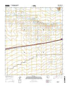 Smurr Arizona Current topographic map, 1:24000 scale, 7.5 X 7.5 Minute, Year 2014