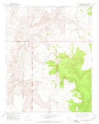 Snap Canyon East Arizona Historical topographic map, 1:24000 scale, 7.5 X 7.5 Minute, Year 1971