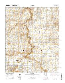 Snowflake Arizona Current topographic map, 1:24000 scale, 7.5 X 7.5 Minute, Year 2014