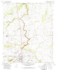 Snowflake Arizona Historical topographic map, 1:24000 scale, 7.5 X 7.5 Minute, Year 1970