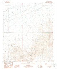 Socorro Peak Arizona Historical topographic map, 1:24000 scale, 7.5 X 7.5 Minute, Year 1989