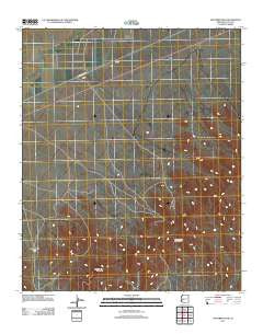 Socorro Peak Arizona Historical topographic map, 1:24000 scale, 7.5 X 7.5 Minute, Year 2011