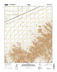 Socorro Peak Arizona Current topographic map, 1:24000 scale, 7.5 X 7.5 Minute, Year 2014