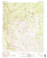 Sombrero Peak Arizona Historical topographic map, 1:24000 scale, 7.5 X 7.5 Minute, Year 1986