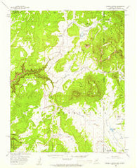 Sonsela Buttes Arizona Historical topographic map, 1:62500 scale, 15 X 15 Minute, Year 1955