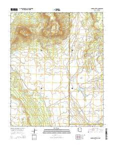 Sonsela Buttes Arizona Current topographic map, 1:24000 scale, 7.5 X 7.5 Minute, Year 2014