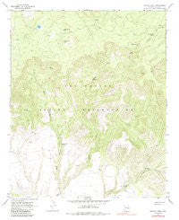 Sontag Creek Arizona Historical topographic map, 1:24000 scale, 7.5 X 7.5 Minute, Year 1966