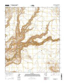 Sontag Mesa Arizona Current topographic map, 1:24000 scale, 7.5 X 7.5 Minute, Year 2014