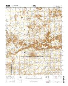 Sorrel Horse Mesa Arizona Current topographic map, 1:24000 scale, 7.5 X 7.5 Minute, Year 2014
