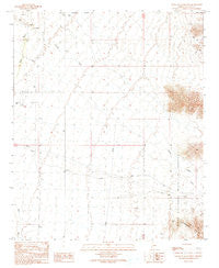 South of Quartzsite Arizona Historical topographic map, 1:24000 scale, 7.5 X 7.5 Minute, Year 1990